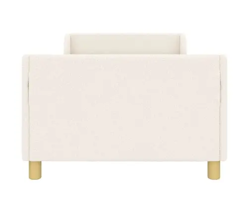 Vaikiška Lovos Konstrukcija Su Galvūgaliu Kreminė 90 X 190 Cm