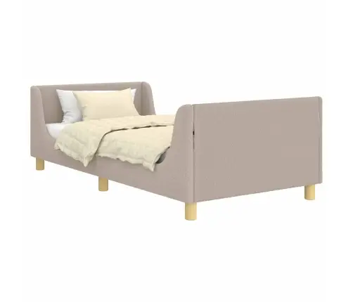 Bērnu Gultas Rāmis Ar Galvgali Gaiši Pelēks 90 X 200 Cm Vidaxl