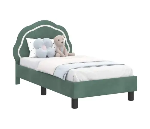 Vaikiška Lovo Rėmas Su Galvūgaliu Jūrinė Žalia 70 X 140 Cm