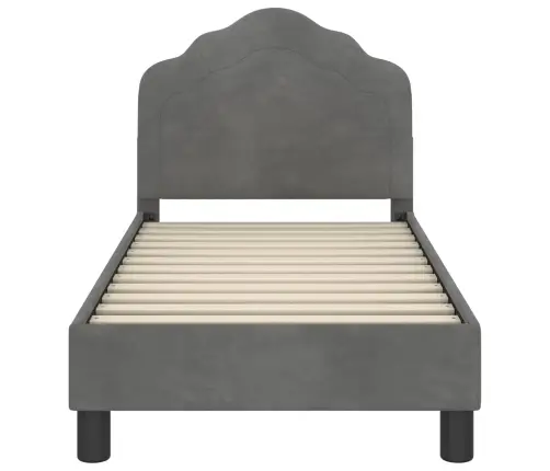 Vaikiška Lovo Rėmas Su Galvūgaliu Tamsiai Pilka 70 X 140 Cm