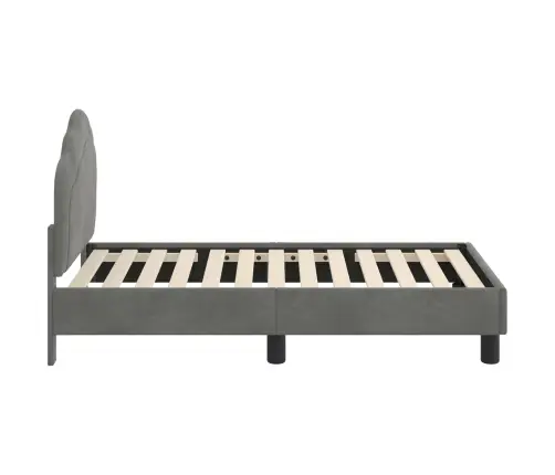 Vaikiška Lovo Rėmas Su Galvūgaliu Tamsiai Pilka 70 X 140 Cm