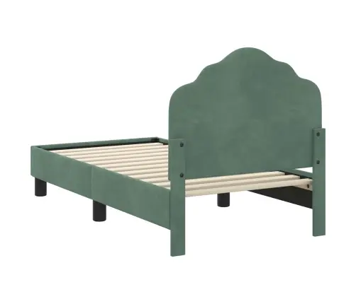 Kuni 3-Aastase Voodi Raam Koos Peatoega Peaga Mere Roheline