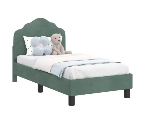 Kuni 3-Aastase Voodi Raam Koos Peatoega Peaga Mere Roheline