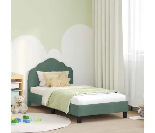 Vaikiška Lovos Konstrukcija Su Galvūgaliu Jūrinė Žalia