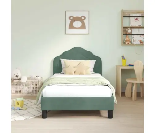 Vaikiška Lovos Konstrukcija Su Galvūgaliu Jūrinė Žalia