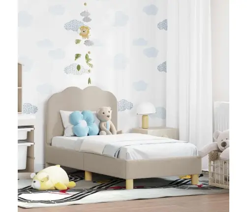 Kuni 3-Aastase Voodi Raam Koos Peatoega Helehall 70 X 140 Cm