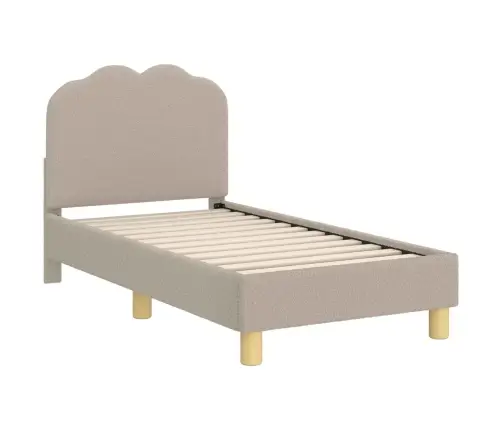 Kuni 3-Aastase Voodi Raam Koos Peatoega Helehall 70 X 140 Cm