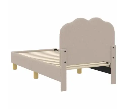 Kuni 3-Aastase Voodi Raam Koos Peatoega Helehall 70 X 140 Cm