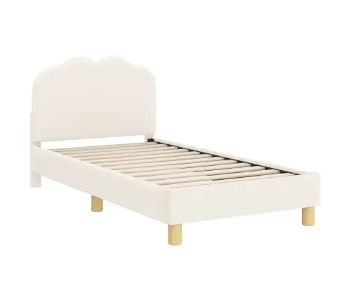 Laste Voodiraam Peatoega Peaga Cream 80 X 160 Cm Lammaste Riie