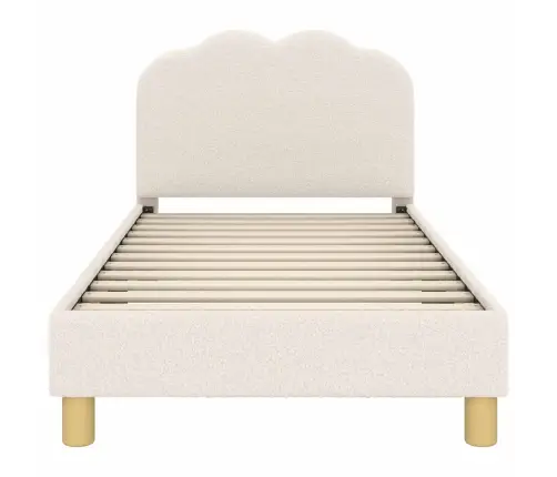 Laste Voodiraam Peatoega Peaga Cream 80 X 160 Cm Lammaste Riie