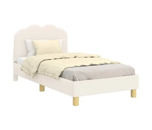 Laste Voodiraam Peatoega Peaga Cream 80 X 160 Cm Lammaste Riie