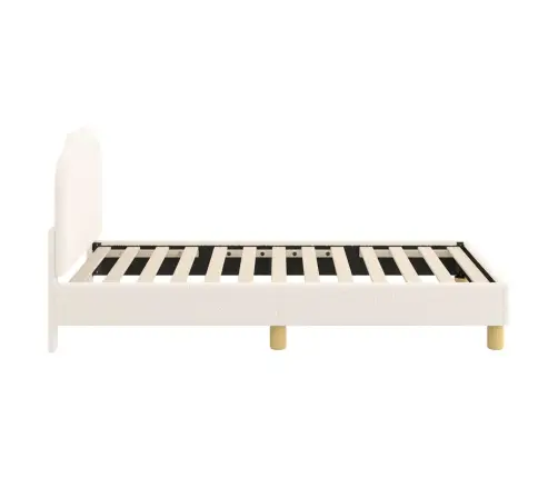 Laste Voodiraam Peatoega Peaga Cream 80 X 160 Cm Lammaste Riie