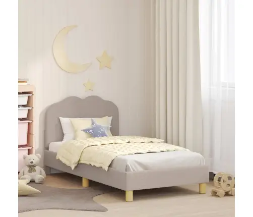 Bērnu Gultas Rāmis Ar Galvgali Gaiši Pelēks 80 X 160 Cm Vidaxl