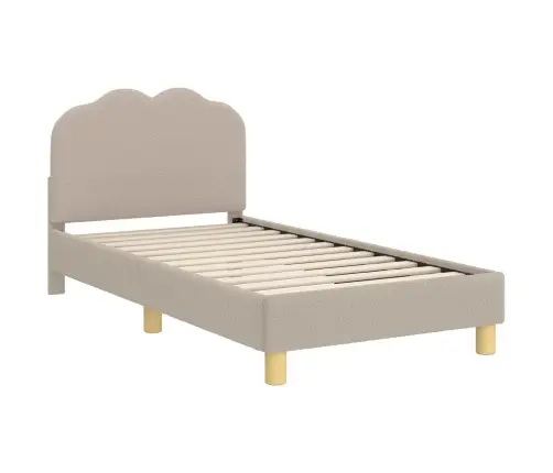 Bērnu Gultas Rāmis Ar Galvgali Gaiši Pelēks 80 X 160 Cm Vidaxl