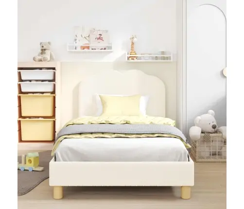 Laste Voodiraam Peatoega Peaga Cream 80 X 200 Cm Lammaste Riie