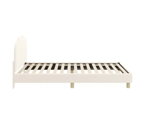 Laste Voodiraam Peatoega Peaga Cream 80 X 200 Cm Lammaste Riie