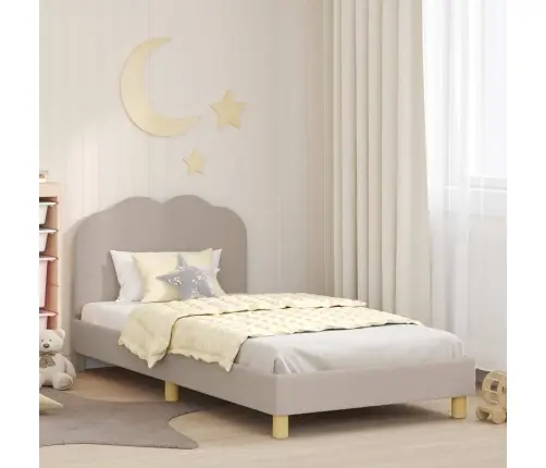 Bērnu Gultas Rāmis Ar Galvgali Gaiši Pelēks 80 X 200 Cm Vidaxl