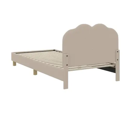 Vaikiška Lovos Konstrukcija Su Galvūgaliu Šviesiai Pilka