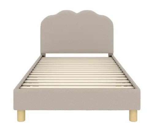 Vaikiška Lovos Konstrukcija Su Galvūgaliu Šviesiai Pilka