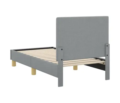 Vaikiška Lovo Rėmas Su Galvūgaliu Šviesiai Pilka 70 X 140 Cm