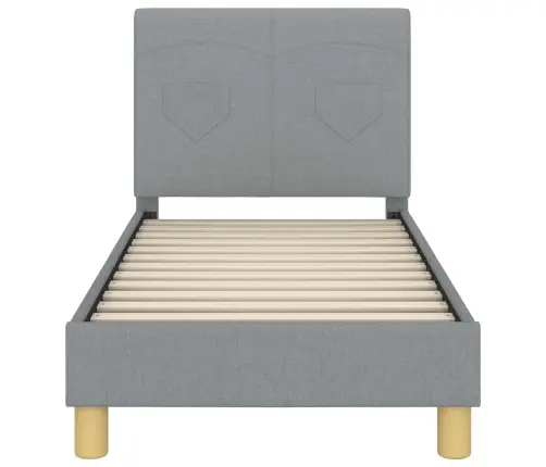 Vaikiška Lovo Rėmas Su Galvūgaliu Šviesiai Pilka 70 X 140 Cm