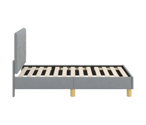 Vaikiška Lovo Rėmas Su Galvūgaliu Šviesiai Pilka 70 X 140 Cm