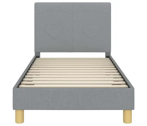 Vaikiška Lovos Konstrukcija Su Galvūgaliu Šviesiai Pilka