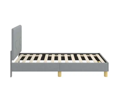 Vaikiška Lovos Konstrukcija Su Galvūgaliu Šviesiai Pilka