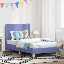 Vaikiška Lovos Konstrukcija Su Galvūgaliu Džinsinės Mėlynos