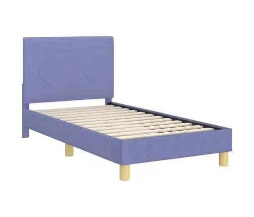 Vaikiška Lovos Konstrukcija Su Galvūgaliu Džinsinės Mėlynos