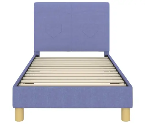 Vaikiška Lovos Konstrukcija Su Galvūgaliu Džinsinės Mėlynos