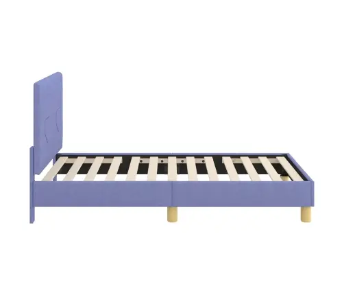 Vaikiška Lovos Konstrukcija Su Galvūgaliu Džinsinės Mėlynos