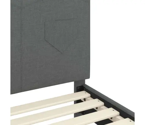 Laste Voodiraam Peatoega Peaga Tumehall 80 X 200 Cm Kangas