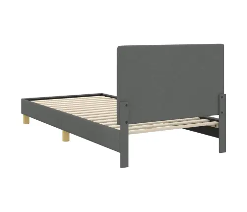 Laste Voodiraam Peatoega Peaga Tumehall 80 X 200 Cm Kangas