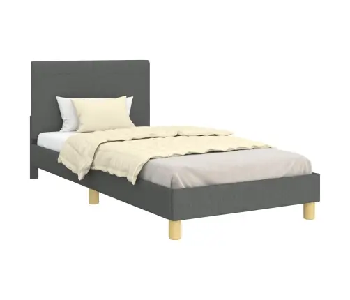 Laste Voodiraam Peatoega Peaga Tumehall 80 X 200 Cm Kangas