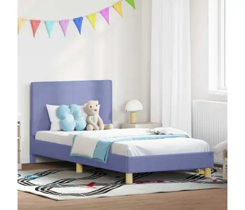 Laste Voodiraam Peatoega Peaga Jeans Sinine 80 X 200 Cm Kangas