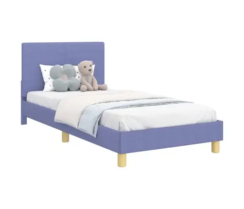 Laste Voodiraam Peatoega Peaga Jeans Sinine 80 X 200 Cm Kangas