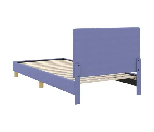 Laste Voodiraam Peatoega Peaga Jeans Sinine 90 X 190 Cm Kangas