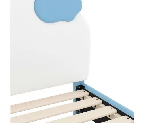 Bērnu Gultas Rāmis Ar Galvgali Zila 80 X 200 Cm Pu Vidaxl