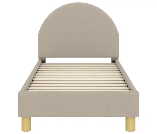 Bērnu Gultas Rāmis Ar Galvgali Gaiši Pelēks 70 X 140 Cm Vidaxl