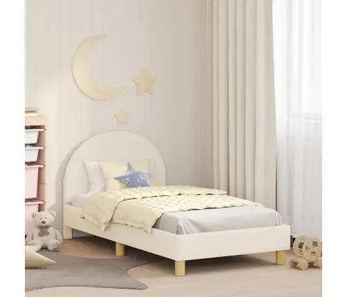 Laste Voodiraam Peatoega Peaga Cream 80 X 160 Cm Lammaste Riie