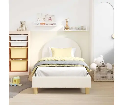 Laste Voodiraam Peatoega Peaga Cream 80 X 160 Cm Lammaste Riie