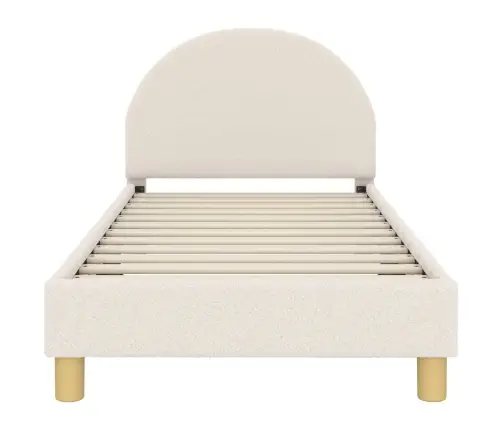 Laste Voodiraam Peatoega Peaga Cream 80 X 160 Cm Lammaste Riie