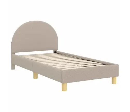 Bērnu Gultas Rāmis Ar Galvgali Gaiši Pelēks 80 X 160 Cm Vidaxl