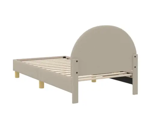 Bērnu Gultas Rāmis Ar Galvgali Gaiši Pelēks 80 X 160 Cm Vidaxl