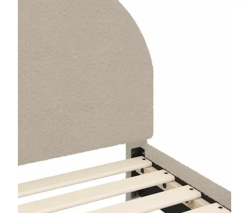 Vaikiška Lovos Konstrukcija Su Galvūgaliu Šviesiai Pilka