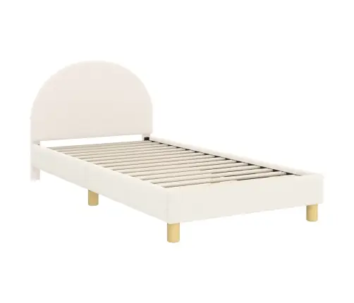 Laste Voodiraam Peatoega Peaga Cream 90 X 190 Cm Lammaste Riie
