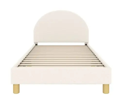 Laste Voodiraam Peatoega Peaga Cream 90 X 190 Cm Lammaste Riie