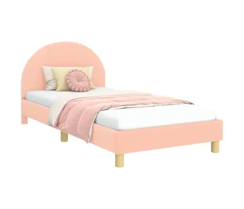 Laste Voodiraam Peatoega Peaga Roosa 90 X 190 Cm Lammaste Riie