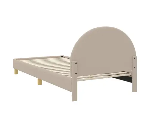 Bērnu Gultas Rāmis Ar Galvgali Gaiši Pelēks 90 X 190 Cm Vidaxl